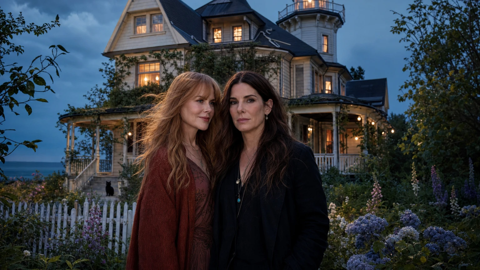 Sandra Bullock and Nicole Kidman as the Owens sisters in Practical Magic 2