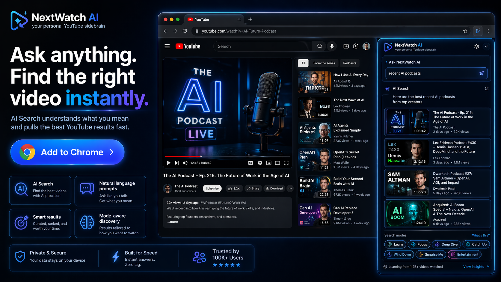 NextWatch AI AI Search promotional preview